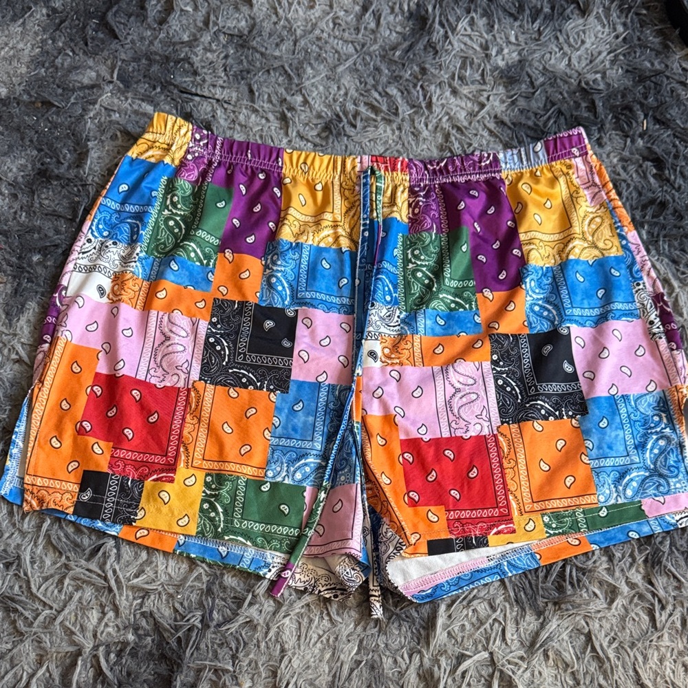 Colorful Patchwork Shorts